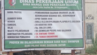 Pemasangan Drainase U-Ditch di Mlidek Jadi Perhatian, Dinas PU Diharapkan Lakukan Pemeriksaan 2 1001688377 1