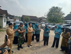 Koramil 421-09/Tanjung Bintang Laksanakan Pengamanan Kunjungan Kerja Ketua TP. PKK dan Ketua TP. Posyandu Provinsi Lampung di Desa Serdang