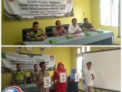 Penetapan Dan Pengundian Nomor Urut 3 Calon Kades Mekarasih Kabupaten Karawang Berjalan Aman & Tertib