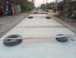Baru Selesai 3 Hari Di Cor Rabat Jalan Ruas Karang Pucung Sumber agung Sudah Dilalui Kendaraan