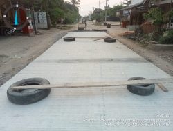Baru Selesai 3 Hari Di Cor Rabat Jalan Ruas Karang Pucung Sumber agung Sudah Dilalui Kendaraan