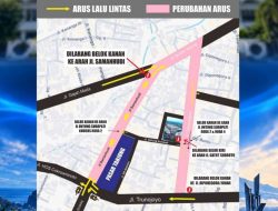 Satgas Pasar Tanjung Bakal Uji Coba Perubahan Arus Lalu Lintas di Jalan Diponegoro Senin Mendatang.
