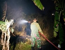 Respons Cepat Babinsa Koramil 0421-09, Kebakaran Lahan di Tol KM 71 B Berhasil Dipadamkan